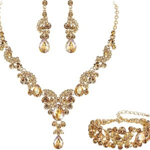 Necklace Earrings Bracelet Jewelry Set