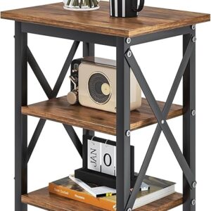 VECELO End Table, Bedside Table, 24