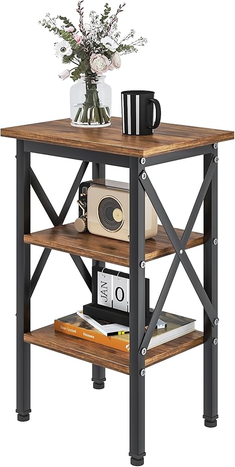 VECELO End Table, Bedside Table, 24