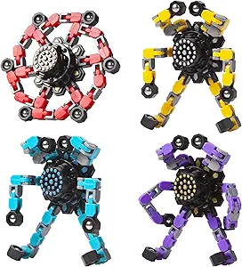 ransformable Fidget Spinners 4 Pcs for Kids