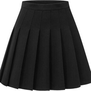 Stretchy Short Pleated Skirts for Women