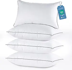 JOLLYVOGUE Pillows Queen Size Set of 4 for Sleeping