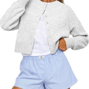 Trendy Queen Cropped Cardigan Sweaters for Women