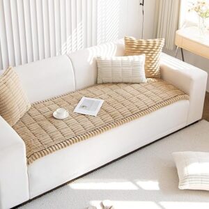 Non Slip Fuzzy Pet Couch Covers for Sofa,