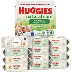 Huggies Natural Care Sensitive Baby Wipes,  Unscented,