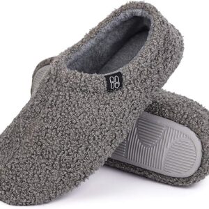 Women's Fuzzy Curly Fur Memory Foam Loafer Slippers