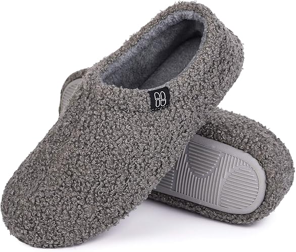 Women's Fuzzy Curly Fur Memory Foam Loafer Slippers