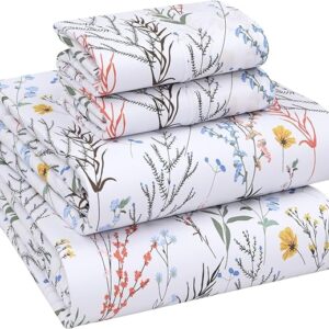 RUVANTI 100% Cotton King Size Sheets Set,