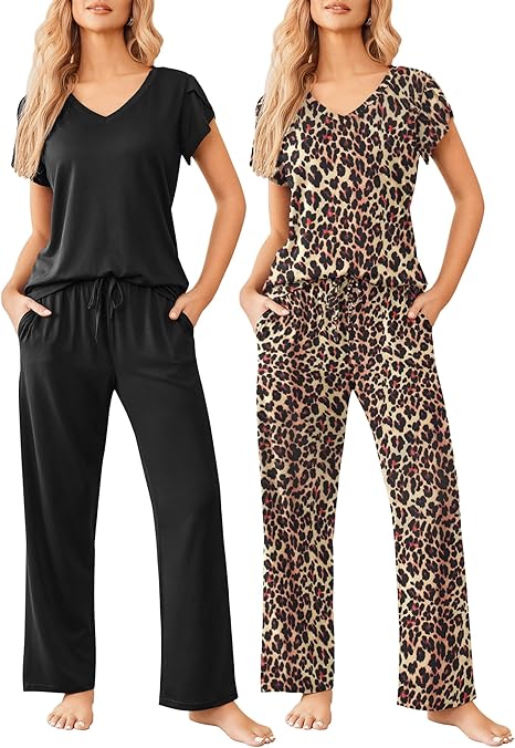 Womens Pajamas Short Sleeve