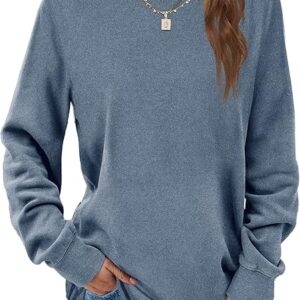 Dofaoo Sweatshirts for Women Crewneck Long Sleeve Shirts