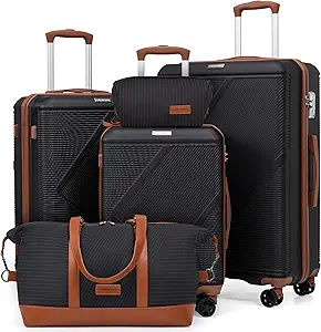 Luggage Sets 5 Piece, Suitcases With Wheels