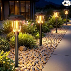 KOOPER Solar Pathway Lights Outdoor,
