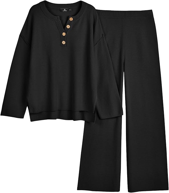 LILLUSORY Women's 2 Piece Lounge Sets Oversized