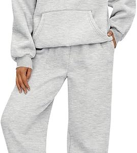AUTOMET Womens 2 Piece Outfits Lounge Hoodie Sweatsuit