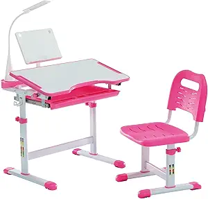 Diroan Kids Functional Desk and Chair Set,