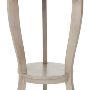 SAFAVIEH American Homes Collection Mary Vintage Grey Pedestal End Table