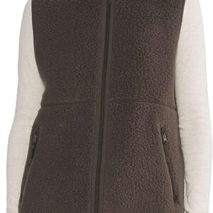 Hixiaohe Sherpa Fleece Vest for Women Trendy Warm Sleeveless Vests Jacket