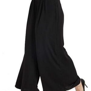 Tronjori Women High Waist Casual Wide Leg Long Palazzo Pants Trousers Regular Size