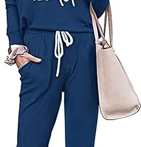 PRETTYGARDEN Women Fall 2 Piece Lounge Outfit Long Sleeve