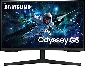 Samsung 27-Inch Odyssey G55C Series QHD 1000R Curved Gaming Monitor,