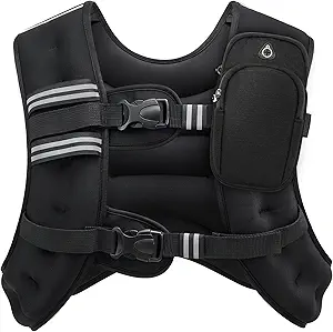 ZELUS Weighted Vest, 6lb/8lb/12lb/16lb/20lb/25lb/30lb