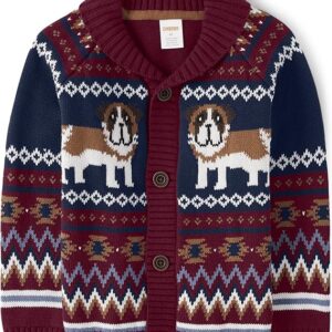 Gymboree Boys' and Toddler Long Sleeve Button Front Cardigan