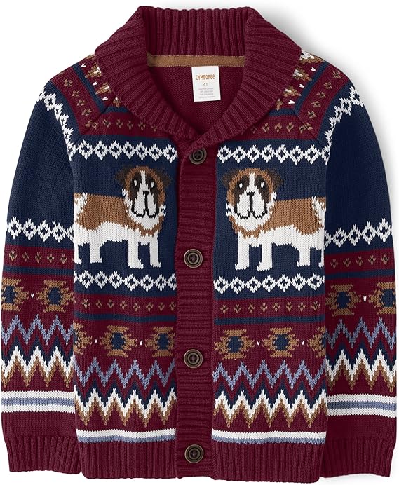 Gymboree Boys' and Toddler Long Sleeve Button Front Cardigan