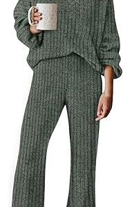 RUMIA Fall Outfits for Women 2025 Vacation Matching Sweater Lounge Sets (S-2XL)