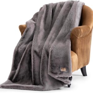 UGG Euphoria Plush Faux Fur Throw Blanket