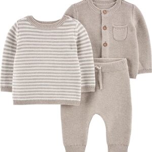 Simple Joys by Carter's unisex-baby 3-piece Sweater Set