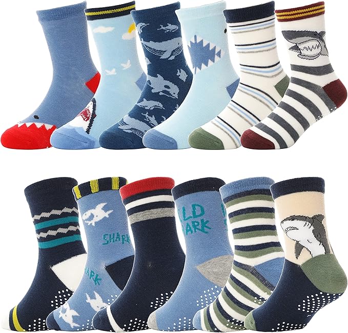 Anti Skid Crew Cotton Socks