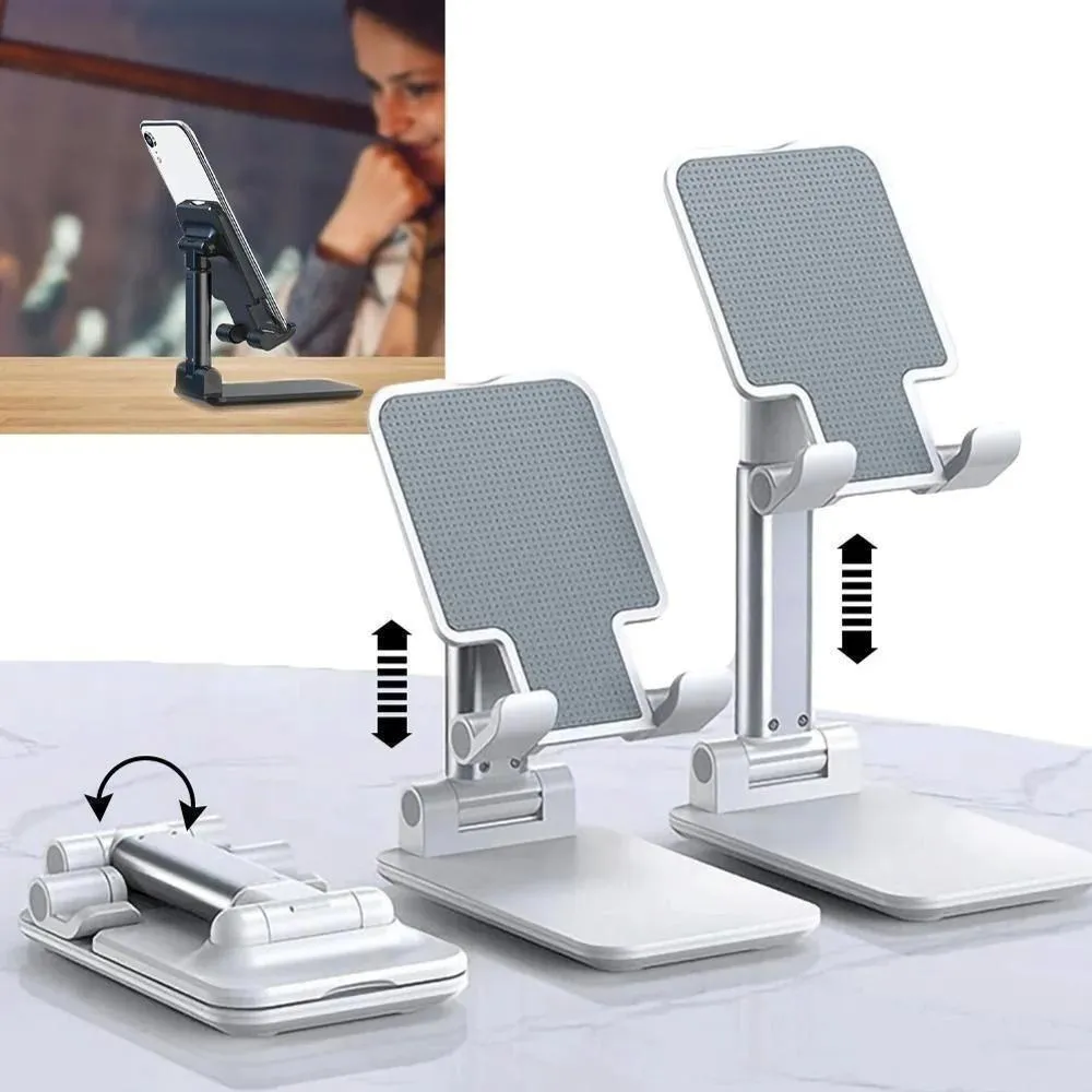 Universal Adjustable Phone Stand – Portable Desktop Holder for iPhone, Android, and Tablets - Image 2