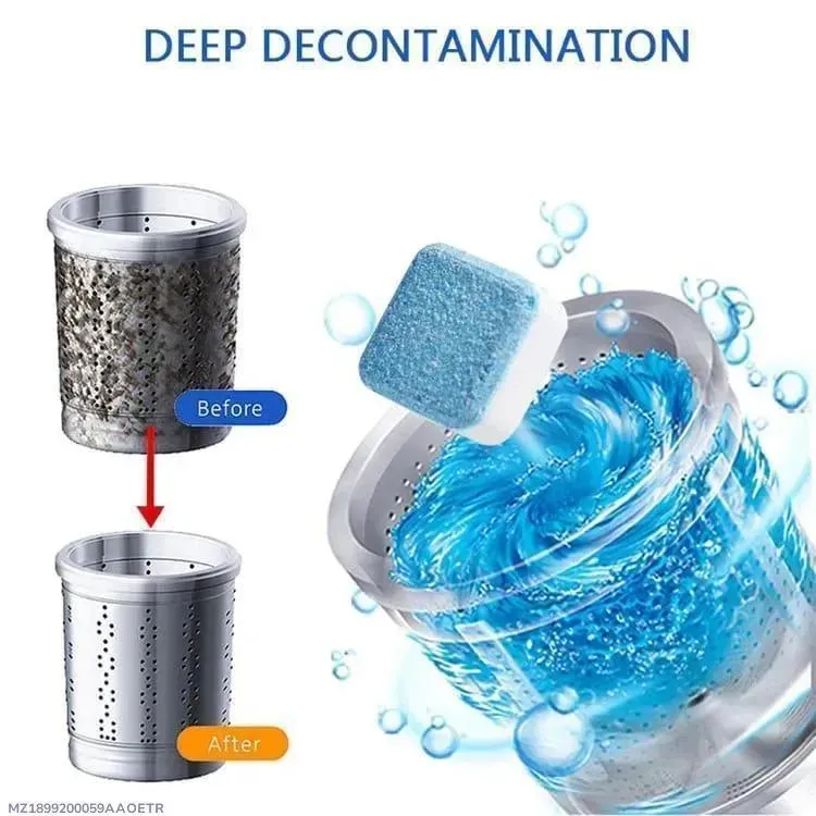 12Pcs Washing Machine Cleaning Tablets – Deep Cleaning Descaler & Effervescent Washer Cleaner - Image 2
